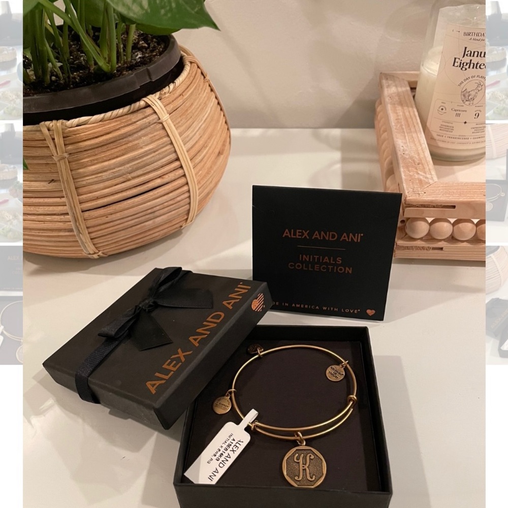 Alex and Ani “K” initial bracelet